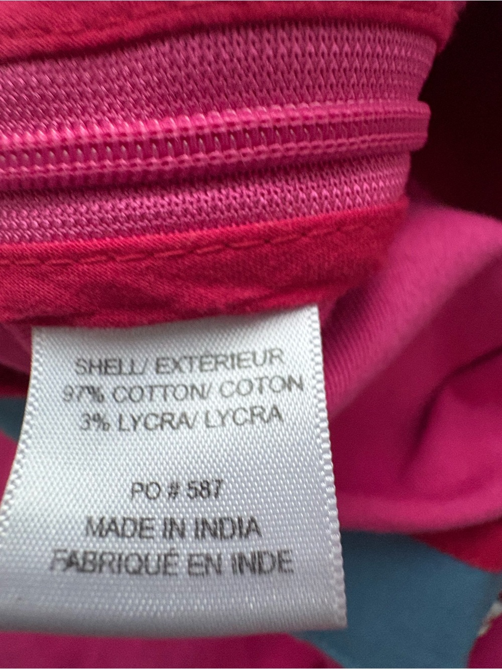 Frances Valentine Pink Cropped Stretch Pants Size 6 Cotton Blend Ankle Slim - Picture 9 of 13